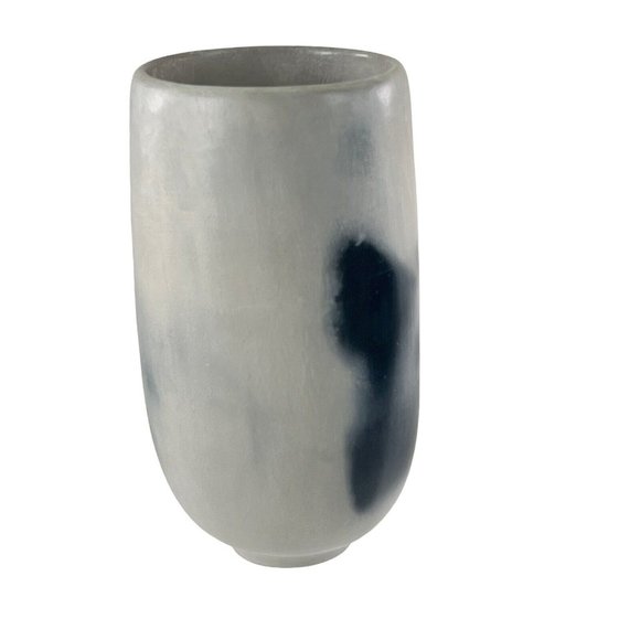 Pam Lujan-Hauer Smoky Gray White Pueblo Pottery Jar Vessel Vase Signed Taos 2000 - Picture 8 of 16